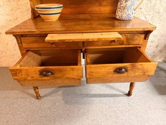 Antique Baker’s Cabinet Cupboard Possum Belly Primitive