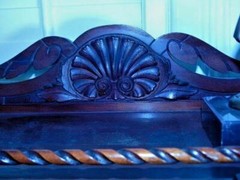 1800’s Victorian Carved Record Cabinet/Etagere Stick-N-Ball Twist Masterpiece