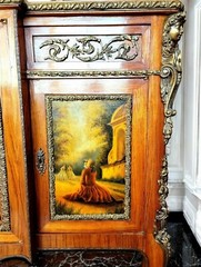 Antique 19Century Vernis Martin Commode Hand painted