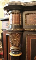 Antique Renaissance American Rosewood & Bronze Mounted Credenza