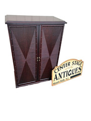 67458 Modern Asian-Inspired Storage Cabinet with Bamboo Detailing