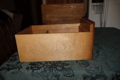 ANTIQUE WOOD LIBRARY SINGLE DRAWER CARD CATALOG