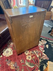 Rolling Dry Bar Cabinet Lane 1970s Mediterranean Carved Expandable Leaves