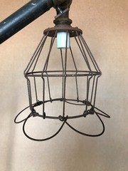VTG 63″ Tall Steampunk Industrial House Shop Garage Birdcage Floor Lamp 1015-26B