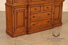 Thomasville Lighted Oak China Cabinet