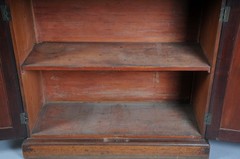 Victorian Mahogany Bookcase Cabinet, Mahogany, England, 19th Century