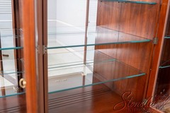70401: HENKEL HARRIS Cherry Large China Cabinet Breakfront