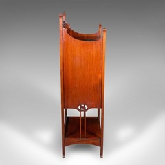 Antique Fall Front Music Cabinet, English, Art Nouveau, Victorian, After Liberty
