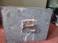 Antique Vintage Industrial Steel Metal 4 Drawer Shop Tool Cabinet Chest