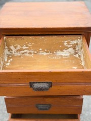 antique country store collectors cabinet softwood dresser American 1880