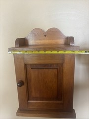 Rustic Solid Wood Hanging Medicine Spice Cabinet Primitive Custom Made Vintage