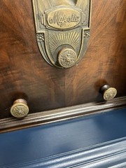 1930’s Antique Majestic Radio Cabinet Reclaimed VERY COOL
