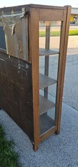 Mission Arts & crafts antique Oak China display Cabinet
