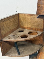 Antique Oak Apothecary Doctor travel cabinet with equipment 1890 medical