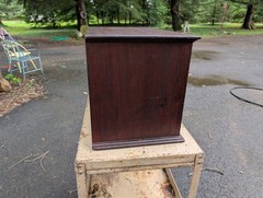 Antique Mahogany Campaign Style Fitted Multi Cabinet