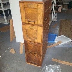 1920s Cabinet Apothecary Industrial Multi Drawer File Ledger Ohio Jewelry Office