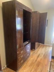Henredon Scene One Campaign Collection Entertainment cabinet Armoire Wardrobe