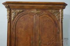 62049: JEFFCO Georgian Style 2 Door Bar Liquor Cabinet