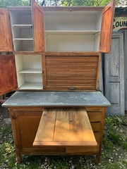 Antique Hooser Cabinet Kitchen Cabinet 67”x40”x24” Local Pick Up