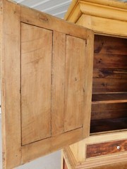 Antique Primitive 2pc Step Back Cupboard 56″w