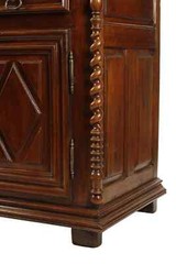 Antique Cabinet, French Provincial Cabinet, Louis XIII, Carved, 89″ H, 1700s!!