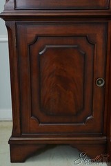 F65808EC: Mahogany Large 3 Section TV Entertainment Bookcase Unit