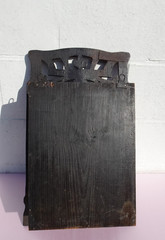 RARE ANTIQUE CARVED WOODEN WALL CABINET BLACK FOREST GERMANY ORIGINAL KEY CABINE