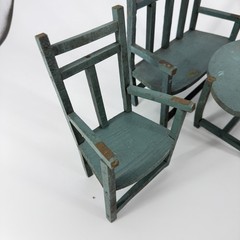 French Signed Bonne Fete Petite Simone 20 Fevrior 1918 antique Doll Furniture