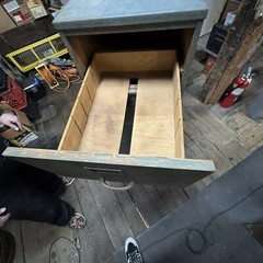 VTG ANTIQUE WOODEN FILE CABINET