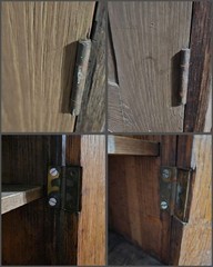 Antique Wooden Railroad Paperwork Requisition Floor Cabinet MoPac Cotton Belt