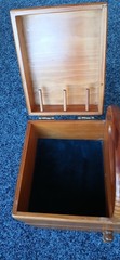 Wood Sewing Box Table Cabinet Country Rustic Primitive 12x9x 7 w/ Handle – VTG