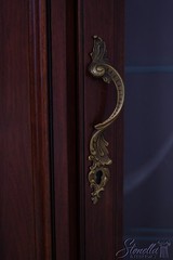 65943EC: KARGES French Louis XV Gold Gilt Trim China Cabinet