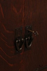 Antique Gustav Stickley Mission Oak Safe Cabinet