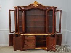 65943EC: KARGES French Louis XV Gold Gilt Trim China Cabinet