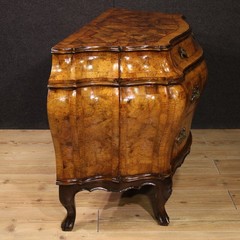 Venetian commode furniture wood 3 drawers antique style dresser 20th century