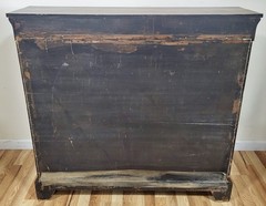 Antique ENGLISH 19th C WALNUT Root Napoleon III CURIO CABINET Display Vitrine