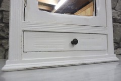 Antique Wooden French Bathroom Cabinet Wall Cabinet Shabby Chic White