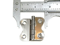 Antique Hoosier Cabinet Hinge For Upper Door Nickel Plated Pair