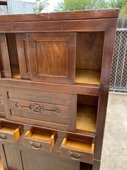 Antique Wooden Engraved Cabinet