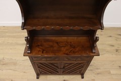 Spanish Vintage Carved Birch Kitchen or Bar Cabinet, Display #55817