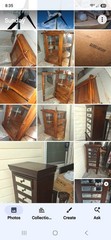 Antique Butler Curio Cabinet