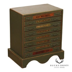 Antique Country Store Compression Spring Cabinet