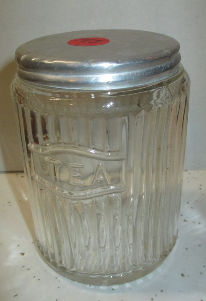Hoosier Cabinet Original Tea Jar Lot #123
