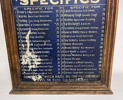 *ALL DRAWERS* Antique Humphreys Specifics Wood Medicine Pharmacy Cabinet Display