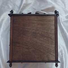 Vintage Curio Wood Cabinet With Glass Door Knick Knack Shelf Trinket Holder