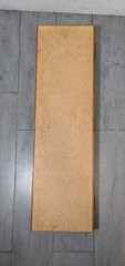 Vintage Rustic Solid Wood Skinny Display Curio Cabinet Memo Cork Board & Doors