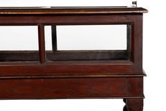 Rare Pair of Anglo-Indian Teak Vitrine Display Tables Cabinets, 19th century