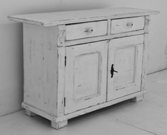 Antique Painted Pine Water Cupboard