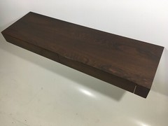 Founders Modern Floating Wall Shelf Lucite Braces 60’s Mid Century Probber Era