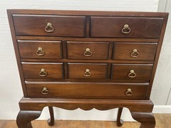 HICKORY CHAIR Co. Solid Mahogany Traditional QA Style 26″ Silver Chest 3 drawer